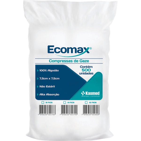 Compressas de Gaze Ecomax