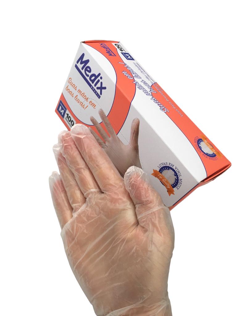 Luvas de Vinil Medix